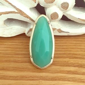 Faux turquoise look ring